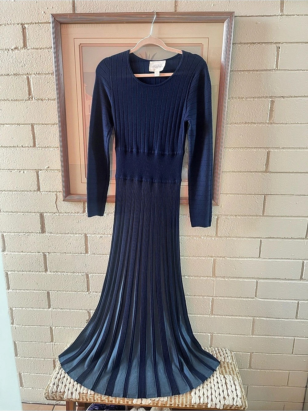 mare mare Pleated Maxi long maxi Dress in Blue by Anthropologie